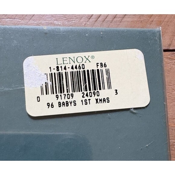 Lenox 1996 Baby's First 1st Christmas Tree Ornament Rocking Horse Used - Picture 9 of 9